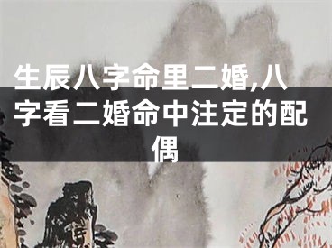 生辰八字命里二婚,八字看二婚命中注定的配偶