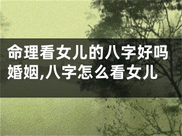 命理看女儿的八字好吗婚姻,八字怎么看女儿