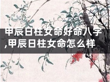 甲辰日柱女命好命八字,甲辰日柱女命怎么样