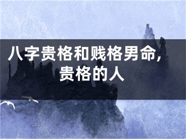 八字贵格和贱格男命,贵格的人