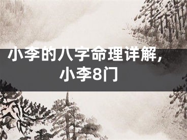 小李的八字命理详解,小李8门