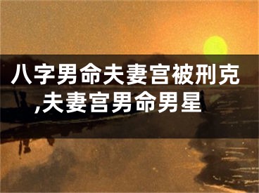 八字男命夫妻宫被刑克,夫妻宫男命男星
