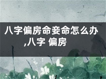 八字偏房命妾命怎么办,八字 偏房