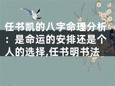 任书凯的八字命理分析：是命运的安排还是个人的选择,任书明书法
