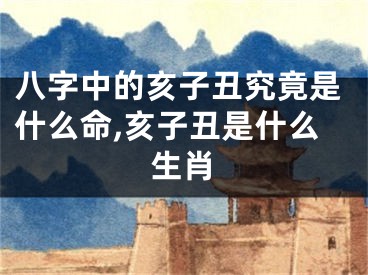 八字中的亥子丑究竟是什么命,亥子丑是什么生肖