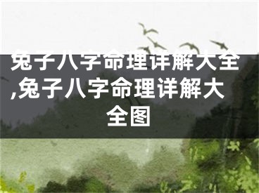 兔子八字命理详解大全,兔子八字命理详解大全图