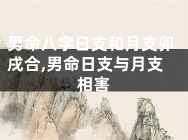 男命八字日支和月支卯戌合,男命日支与月支相害