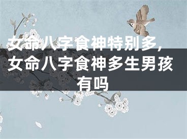 女命八字食神特别多,女命八字食神多生男孩有吗