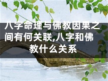 八字命理与佛教因果之间有何关联,八字和佛教什么关系