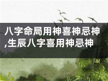 八字命局用神喜神忌神,生辰八字喜用神忌神