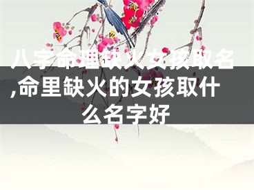 八字命理缺火女孩取名,命里缺火的女孩取什么名字好