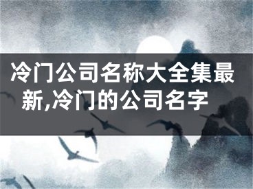 冷门公司名称大全集最新,冷门的公司名字