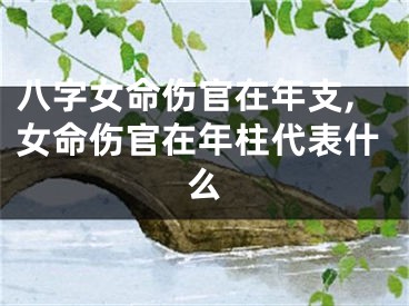八字女命伤官在年支,女命伤官在年柱代表什么