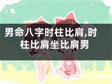 男命八字时柱比肩,时柱比肩坐比肩男