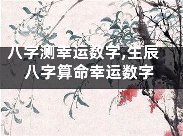 八字测幸运数字,生辰八字算命幸运数字