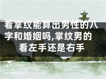 看掌纹能算出男性的八字和婚姻吗,掌纹男的看左手还是右手