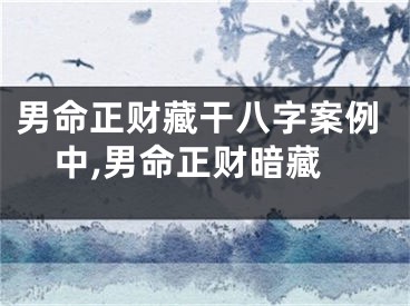 男命正财藏干八字案例中,男命正财暗藏