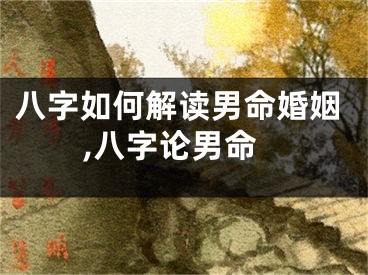 八字如何解读男命婚姻,八字论男命