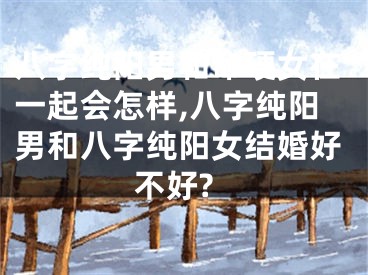 八字纯阳男和命硬女在一起会怎样,八字纯阳男和八字纯阳女结婚好不好?