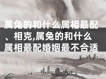 属兔的和什么属相最配、相克,属兔的和什么属相最配婚姻最不合适