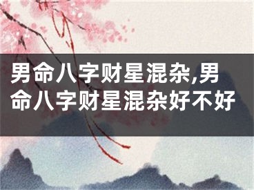 男命八字财星混杂,男命八字财星混杂好不好