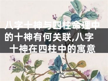 八字十神与四柱命理中的十神有何关联,八字十神在四柱中的寓意