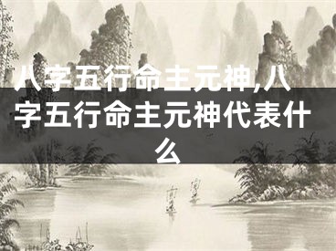八字五行命主元神,八字五行命主元神代表什么