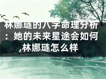 林娜琏的八字命理分析：她的未来星途会如何,林娜琏怎么样