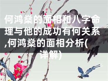 何鸿燊的面相和八字命理与他的成功有何关系,何鸿燊的面相分析(详解)