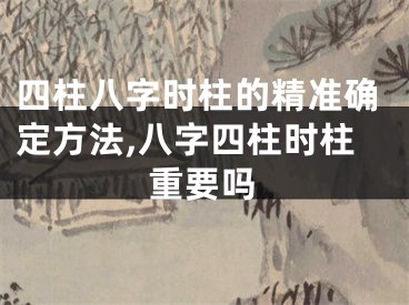 四柱八字时柱的精准确定方法,八字四柱时柱重要吗