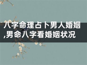 八字命理占卜男人婚姻,男命八字看婚姻状况