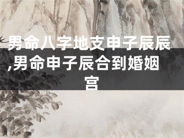 男命八字地支申子辰辰,男命申子辰合到婚姻宫