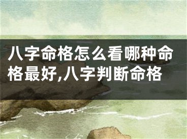 八字命格怎么看哪种命格最好,八字判断命格