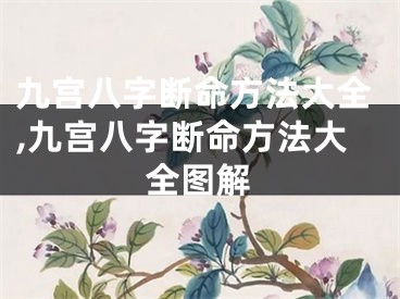九宫八字断命方法大全,九宫八字断命方法大全图解
