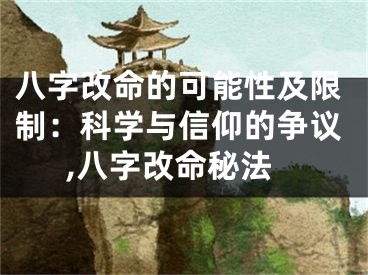 八字改命的可能性及限制：科学与信仰的争议,八字改命秘法