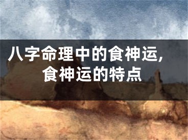 八字命理中的食神运,食神运的特点