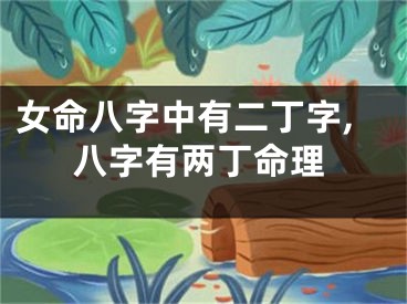 女命八字中有二丁字,八字有两丁命理