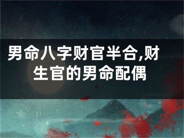 男命八字财官半合,财生官的男命配偶