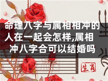 命理八字与属相相冲的人在一起会怎样,属相冲八字合可以结婚吗