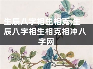 生辰八字相生相克,生辰八字相生相克相冲八字网