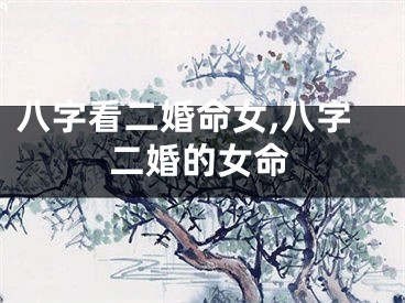 八字看二婚命女,八字二婚的女命