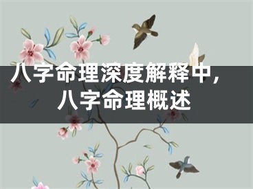 八字命理深度解释中,八字命理概述
