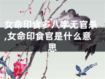 女命印食多八字无官杀,女命印食官是什么意思