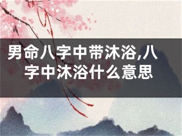 男命八字中带沐浴,八字中沐浴什么意思