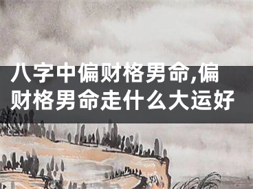 八字中偏财格男命,偏财格男命走什么大运好