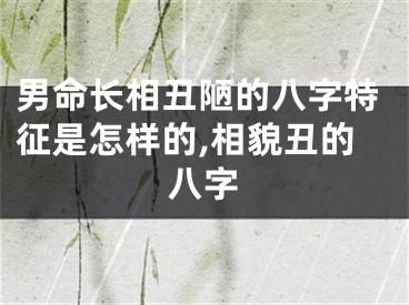 男命长相丑陋的八字特征是怎样的,相貌丑的八字