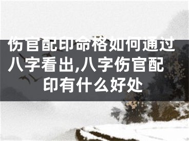 伤官配印命格如何通过八字看出,八字伤官配印有什么好处