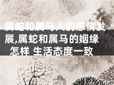 属蛇和属马人的感情发展,属蛇和属马的姻缘怎样 生活态度一致