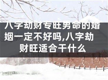 八字劫财专旺男命的婚姻一定不好吗,八字劫财旺适合干什么