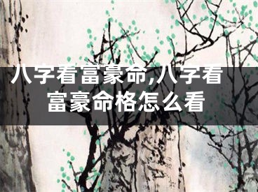 八字看富豪命,八字看富豪命格怎么看